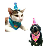 Kit Para Cachorro Aniversário Festa Para Pets Cães Gato