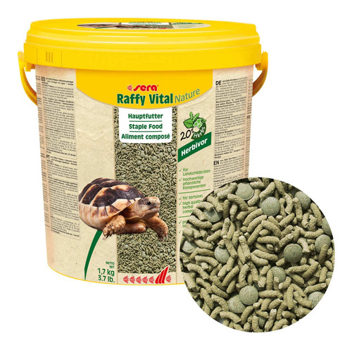 Ração Jabuti Sera Raffy Vital Nature 1700g Tartaruga Iguana