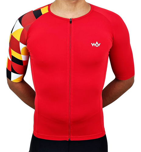 Camiseta De Ciclismo Team Ultra Vermelho Uv50+ Unissex Wv