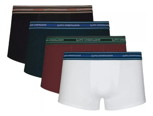 Cueca Lupo Kit 4 Peças Sunga Cotton Algodão Original 460