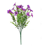 Decoración De Ramo De Flores De Simulación Violeta De 7 Punt