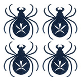 Decorações De Tapete De Chá Halloween Spider, Tapetes De Mes