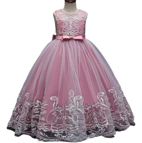 Vestido De Princesa Fiesta Elegante De Niñas De Lentejuelas