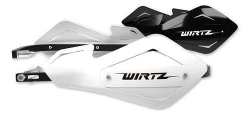 Cubre Manos Wirtz Shock Metal Blanco + Cubre Mano Negro