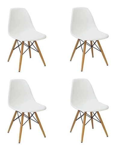 Cadeira De Jantar Empório Tiffany Eames 4 Unidades Lindas