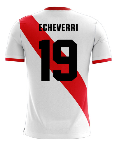 Camiseta River Echeverri Mastantuono Calidad Tela Deportiva