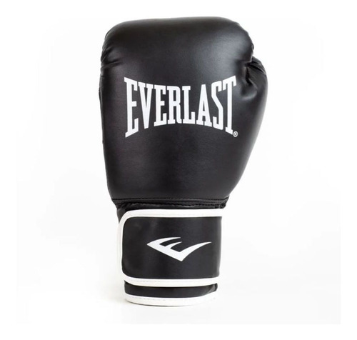 Luva Muay Thai, Boxe Everlast Core 2 - Preto Branco