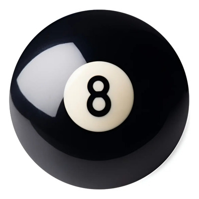 Bola De Billar 8 Negra (repuesto) - Dm