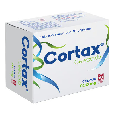 Cortax Cápsulas 200 Mg, 10 Cápsulas | Envío gratis
