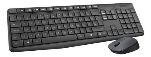 Logitech Mk235 Combo Inalámbrico Teclado Y Mouse Color  Gris