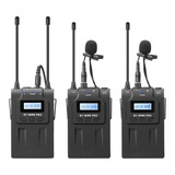 Microfone Sem Fio Dual Channel Uhf By Wm8 Pro K2 Lapela