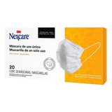 3m Nexcare Mascarilla Desechable Uso Diario, 20 Piezas Color Blanco