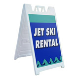 Cartel A-frame Para Alquiler De Jet Ski | Doble Cara | Portá