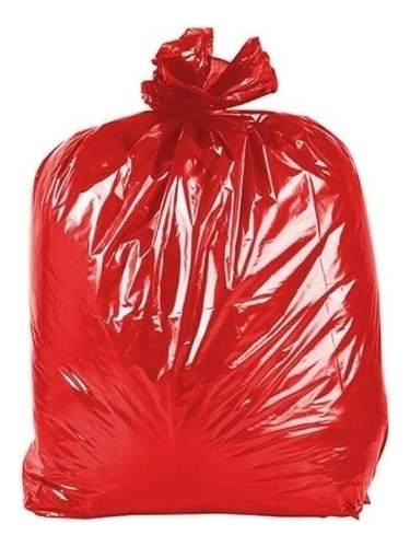Saco De Lixo 60 Litros Pacote C/100 Vermelho