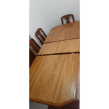 Juego De Comedor De Roble Con 8 Sillas En Excelente Estado.