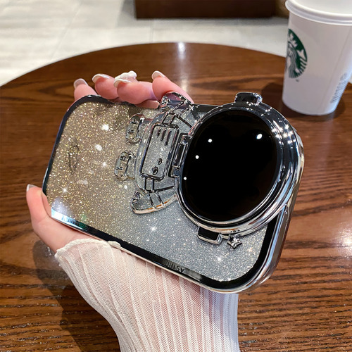 Funda De Teléfono Con Soporte Oculto Astronaut Para iPhone