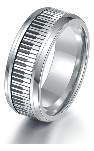 Anillo De Piano Giratorio Para Hombre, Anillo De Ansiedad De