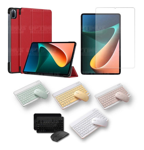 Kit Vidrio Estuche Teclado Tablet Para Xiaomi Mi Pad 5