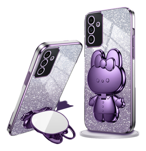 Brillo Brillante Carcasa Funda Para Samsung + Espejo Soporte