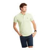 Polera Hombre Polo Básica Aloe Verde Ferouch Ss23