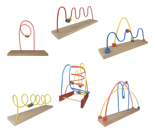 Conjunto 6 Aramados Educar Brincando Coordenação Zaramela