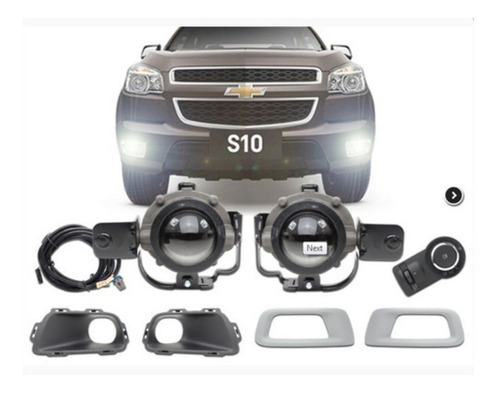 Faros Auxiliares Chevrolet S10 12/16 Kit Accesorio Completo Foto 2