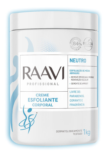 Creme Esfoliante Neutro 1kg Média Abrasão Raavi 