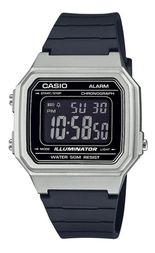 Reloj Mujer Casio W-217hm-7bv Plateado Digital / Reivi