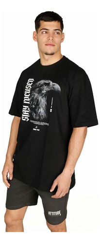 Remeron Manga Corta Estampado Eagle Savage Rever Pass