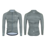 Jersey Ciclismo M/l Hombre Gw Gavia Gris