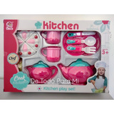 Set De Tacitas, Comida Con Teteras Y Cubiertos Para Niñas