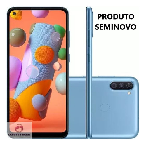 Galaxy A11 64gb Azul - Muito Bom - Usado