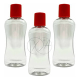 Envases Botellas Silueta 30 Ml Mini Tapa Cuadrada X 100 Pzs