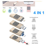 Pen Drive Lightning Usb C Tipo C Usb Para iPhone Android 64g