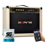 Amplificador Pro Borne Vorax 12100+ Corda 010 Sg Guitarra