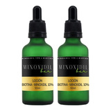 Minoxidil 10% Y Biotina 2 Lociones 100ml Total Cabello Barba