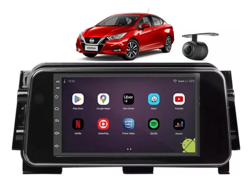 Central Multimidia Nissan Versa 2021 2022 2023 Android Gps