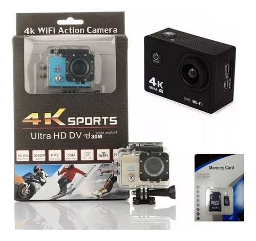 Camara Deportiva 4k I Wifi Sumergible 30mtrs