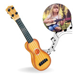 Brinquedo Violao Ukulele Criança Acustico Corda Nylon Marrom