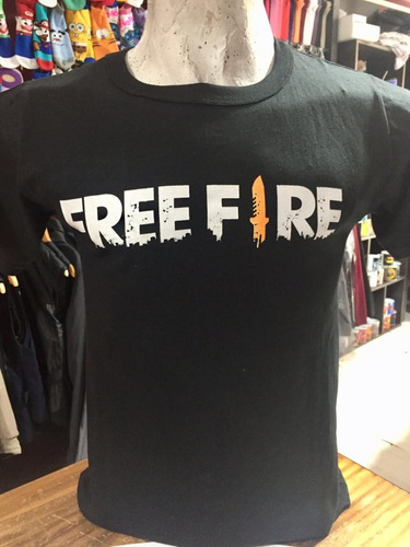 Remera Free Fire Algodon Premium 