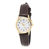 Reloj Casio Ltp-1094q De Mujer Extensible De Piel Sumergible
