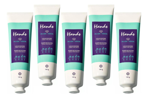 5 Hands Guante Silicona Crema Ultra Hidratante Manos Hinode