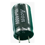 4x Capacitor Eletrolitico 10uf/400v 105° 10x17mm Acon