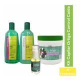 Shampoo & Acond Control Caida Ortiga + Crema Masaje + Aceite