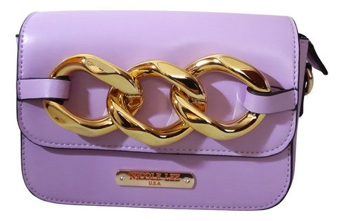 Crossbody Nicole Lee Lavanda. Ideal Para Regalo