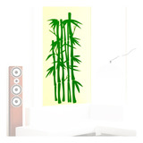 Vinilo Adhesivo Pared Decorativo Floral Bambu 54x130cms