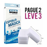 3 Esponja Magic Tekbond Prática Durável Remove Manchas