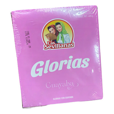 Dulce de Leche con Nuez Las Sevillanas Glorias Sabor Guayaba 20 Piezas | MercadoLibre