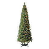 Arbol Navidad Lapiz Verde 250 Luz Led 2.13mt Holiday T37 