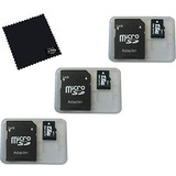 Paquete De 3 Tarjetas De Memoria Micro De 512 Mb Compatib...